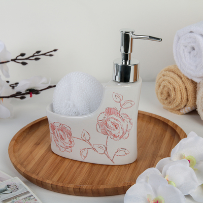 Дозатор для моющего средства с подставкой для губки Доляна «Мечта», 250 мл