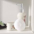 Дозатор для моющего средства с подставкой для губки Доляна «Сакура», 300 мл - Фото 4