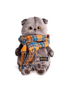 Мягкая игрушка «Кот Басик и шарф в клеточку», 19 см - Фото 3