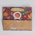 Пакет подарочный крафтовый горизонтальный, упаковка, «8 Марта», S 15×12×5.5 см 5165239