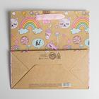 Пакет подарочный крафтовый квадратный, упаковка, «Shine on», 22 х 22 х 11 см (комплект 3 шт) - фото 21204812