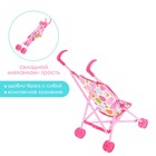 Кукольная коляска-трость, пластиковый каркас - Фото 2