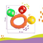 Погремушка - браслет «На ручку», 3 шарика, цвета МИКС - Фото 4