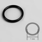 Кольцо для бретелей, пластиковое, 10 мм, 100 шт, цвет чёрный - Фото 2