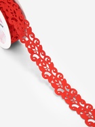 Лента фигурная «Вьюнчик», 25 мм, 9±0.5 м, красная - Фото 2