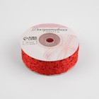 Лента фигурная «Вьюнчик», 25 мм, 9±0.5 м, красная - Фото 2