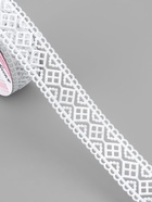 Лента фигурная «Ромб», 25 мм, 9±0.5 м, белая - Фото 2