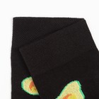 Носки женские «Авокадо» цвет чёрный, размер 23-25 - Фото 3