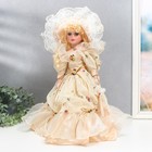 Кукла коллекционная керамика "Евгения в сливочном платье" 40 см - Фото 3