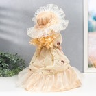 Кукла коллекционная керамика "Евгения в сливочном платье" 40 см - Фото 4