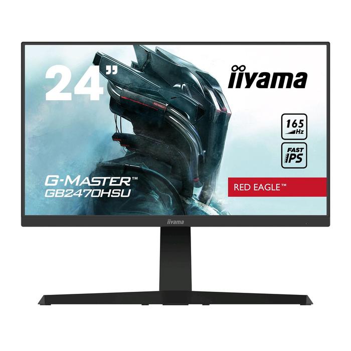 Монитор Iiyama G-Master GB2470HSU-B1 23.8", IPS, 1920x1080, 165Гц, 0.8мс, HDMI, чёрный - Фото 1