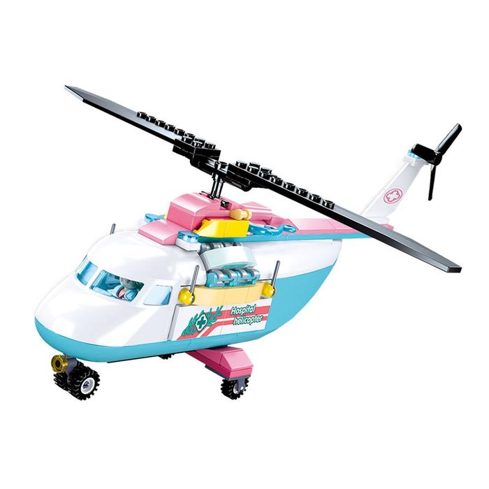 Конструктор Розовая мечта «Вертолет», 163 детали 49012