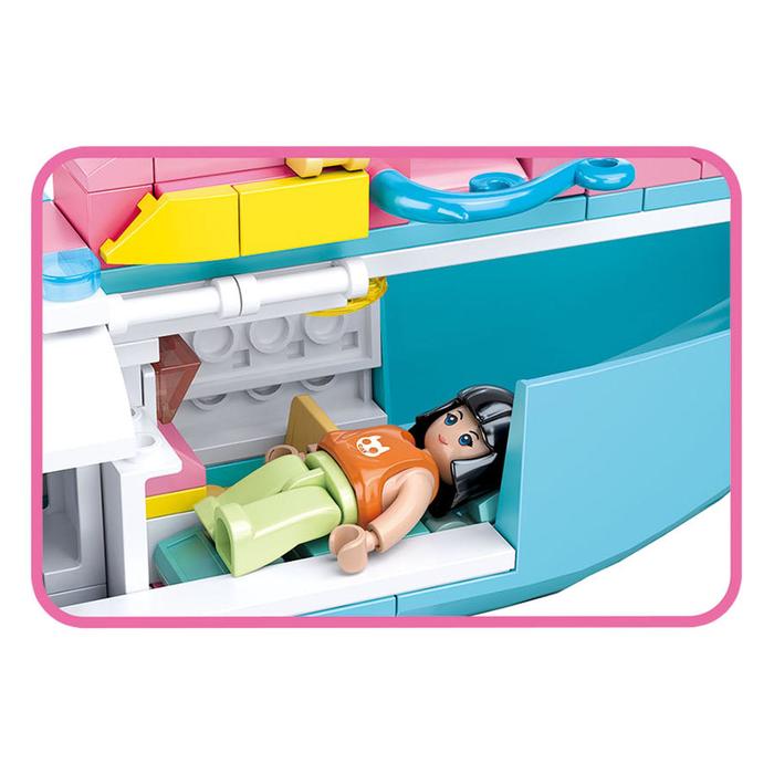 Конструктор Розовая мечта «Вертолет», 163 детали 49012