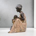 Сувенир полистоун "Африканка с ребёнком" под дерево 18,5х17,5х10,5 см - фото 6382242