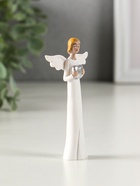Фигурка полистоун «Ангел в белом платье с книгой, голубем, цветами», 10.5×4.8×2 см, МИКС - Фото 3