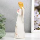 Сувенир полистоун "Ангел с цветами на платье" МИКС 15,5х6х4,5 см - Фото 3