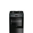 Плита Beko FSM65330DAS, комбинированная, 4 конфорки, 72 л, цифр. таймер, цвет антрацит - фото 51452217