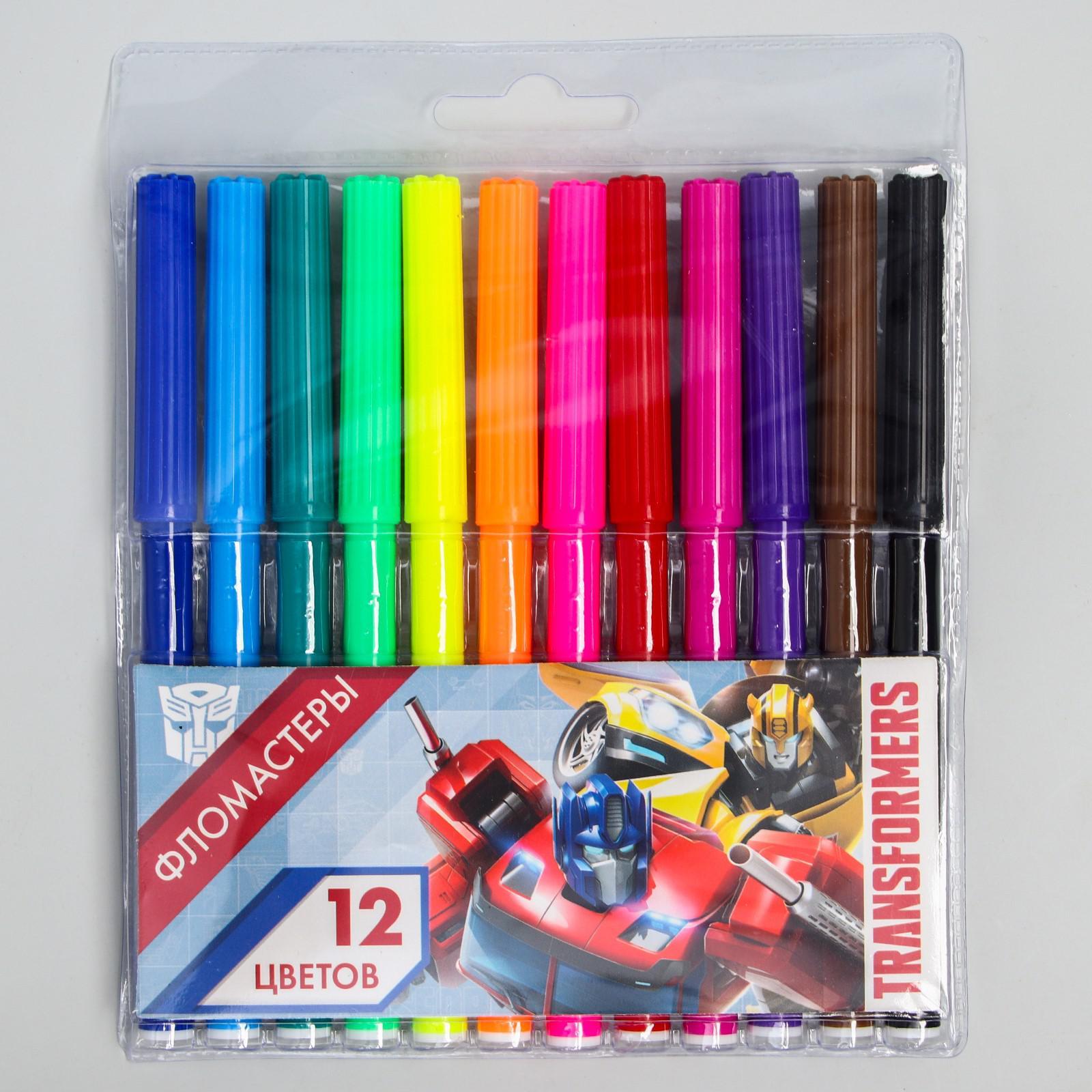 Фломастеры, 12 цветов, Transformers (5276460) - Купить по цене от 65.00 ...