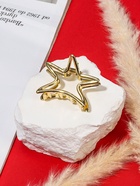 Крабик для волос «Валери», звезда, 4.5 см, золото - Фото 2