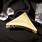 Краб для волос "Амаль" треугольник, 7,5 см, золото - фото 9175113