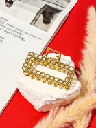 Краб для волос "Дороти" прямой, 7 см, золото - фото 809216864