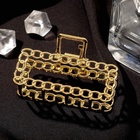 Краб для волос "Дороти" прямой, 7 см, золото - фото 809216867