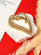 Крабик для волос «Дороти», сердце, 7.5 см, золото - Фото 2