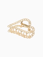 Крабик для волос «Дороти», сердце, 7.5 см, золото - Фото 3