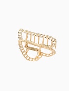 Крабик для волос «Дороти», сердце, 7.5 см, золото - Фото 4