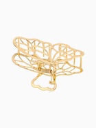 Крабик для волос «Валери», бабочка, 8 см, золото - Фото 4