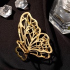 Крабик для волос «Валери», бабочка, 8 см, золото - Фото 5