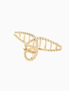 Крабик для волос «Валери», плетёная петелька, 7.5 см, золото - Фото 4