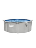 Бассейн каркасный стальной Bestway Hydrium 56574, 366×122 см, песчаный фильтр-насос, лестница, тент, круглый - Фото 16