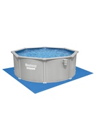 Бассейн каркасный стальной Bestway Hydrium 56574, 366×122 см, песчаный фильтр-насос, лестница, тент, круглый - Фото 18