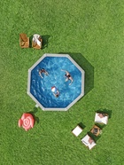 Бассейн каркасный стальной Bestway Hydrium 56574, 366×122 см, песчаный фильтр-насос, лестница, тент, круглый - Фото 11