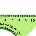 Треугольник Calligrata,12 см, 45°, с транспортиром, пластик, прозрачный МИКС - Фото 2