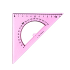 Треугольник Calligrata,12 см, 45°, с транспортиром, пластик, прозрачный МИКС - Фото 7