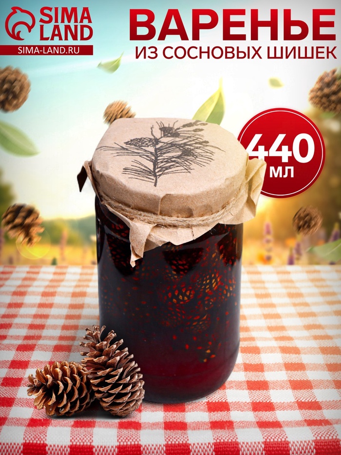 Варенье «Таёжный тайник» из сосновой шишки, 440 г - Фото 1