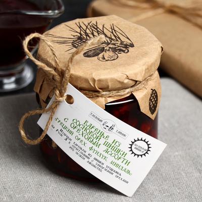 Варенье «Таёжный тайник» из сосновой шишки с ореховым ассорти, 240 г