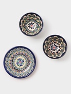 Набор чайный Риштанская керамика, 4 предмета: чайник 700 мл, 2 пиалы d=9.5 см, тарелка d=17 см, синий - Фото 2