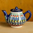 Набор чайный Риштан, 4 предмета в подар упак: чайник 0,7л, 2 пиалы 9,5см, тарелка 17см - Фото 8