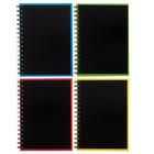 Тетрадь на спирали ErichKrause. Accent А5, 120 листов, в клетку, глянцевая ламинация, льняное тиснение, блок офсет, белизна 100%, МИКС - Фото 1