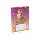 Тетрадь 12 листов в клетку, ErichKrause «Корги», обложка мелованный картон, блок офсет 100% белизна, МИКС (1 вид в спайке) - Фото 11