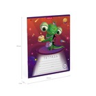 Тетрадь 18 листов в клетку, ErichKrause Cosmic Monsters, обложка мелованный картон, блок офсет 100% белизна, МИКС (1 вид в спайке) (комплект 10 шт) - фото 25364661