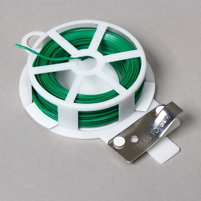 Проволока подвязочная, 20 м, зелёная