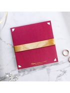 Приглашение на свадьбу резное «Любовь навеки...», цвет бордовый - Фото 7