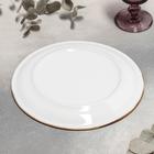 Тарелка обеденная BY BONE «Суприм», d=25 см, фарфор, серая - Фото 3