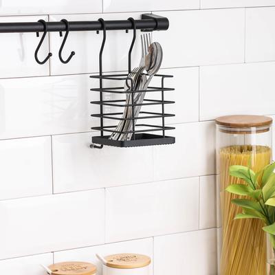 Рейлинговая система для кухни Tekno-tel Re'Black, 6 предметов, цвет чёрный