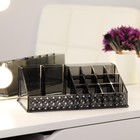 Органайзер для хранения, 16 секций, 12,5 × 21,5 × 8 см, цвет чёрный - Фото 4