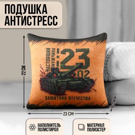Подушка-антистресс «Защитник Отечества», 21х20 см